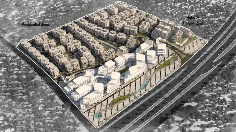 تصميم داخلي في كمبوند أقمار 6 أكتوبر