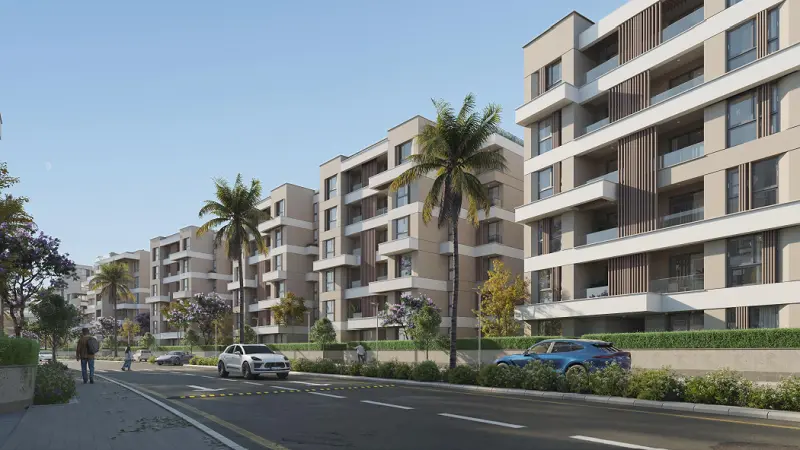 ممرات المشاة في مشروع أقمار 6 أكتوبر